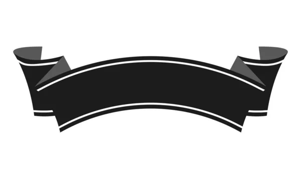 Illustration Vectorielle Plate Modèle Bannière Ruban — Image vectorielle