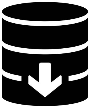 5G (gelecek nesil yüksek hızlı iletişim) vektör düz simge / büyük kapasite indirme