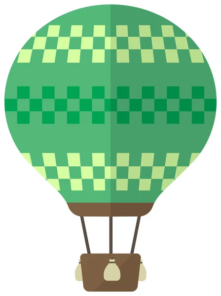熱気球フラットベクトル図 — ストックベクタ