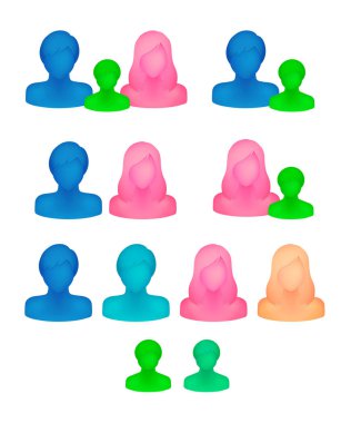 Yüzü olmayan kişi maske çizimi seti takıyor.