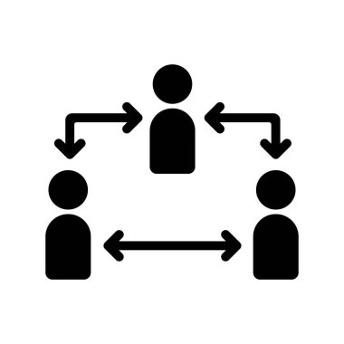 Sosyal uzaklık (Corona virüsü / covid-19 / grip) vektör resmetme