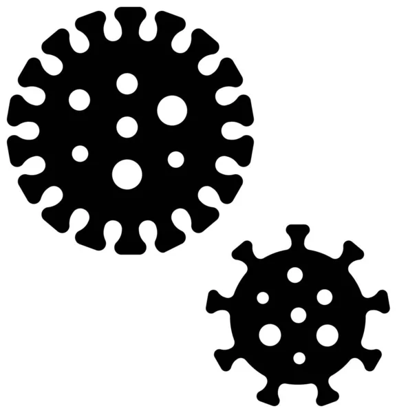 Corona Virus Covid Flu Influenza Vector Icon Illustration — стоковий вектор