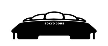 Tokyo Kubbe Stadyumu / Tokyo tarihi bina illüstrasyonu