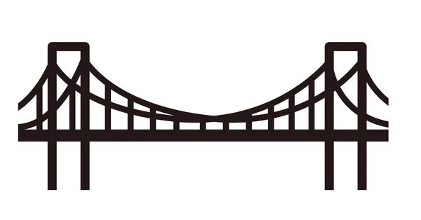 Semplice Illustrazione Vettoriale Ponte — Vettoriale Stock