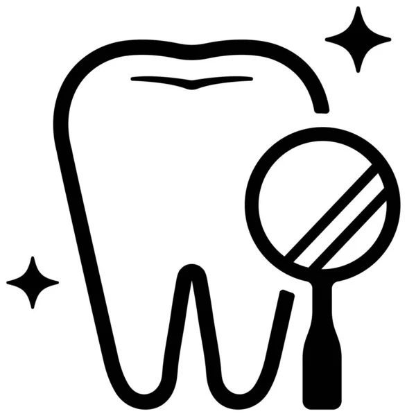 Cuidado Dental Iconos Relacionados Con Los Dientes Ilustración Chequeo Dental — Archivo Imágenes Vectoriales