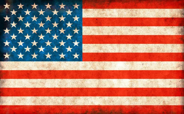 Grunge Ülke Bayrağı Illüstrasyonu Abd Amerika Birleşik Devletleri — Stok fotoğraf