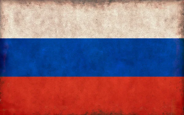 Grunge Country Flag Illustration Russia — Stock Photo, Image