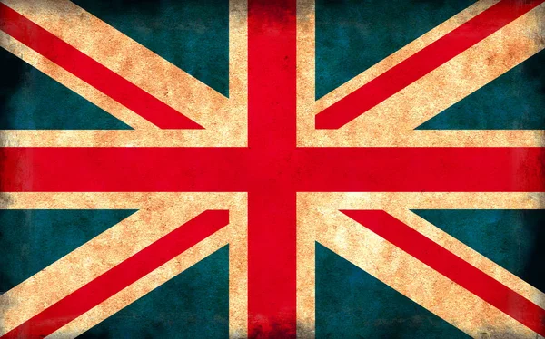 Grunge Land Flagga Illustration Storbritannien — Stockfoto