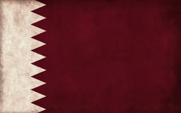 Grunge Land Flagga Illustration Qatar — Stockfoto