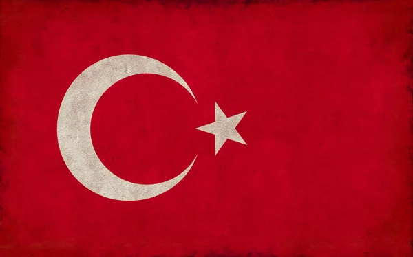 Grunge Country Flag Illustration Turkey — Stock Photo, Image