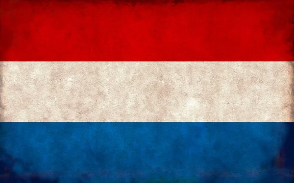 Grunge País Bandeira Ilustração Países Baixos — Fotografia de Stock