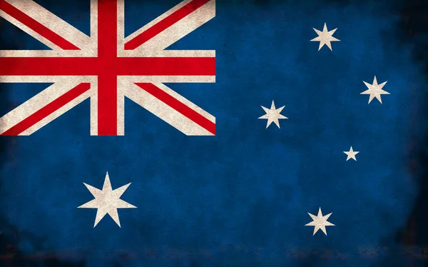 Grunge Bandera Del País Ilustración Australia — Foto de Stock