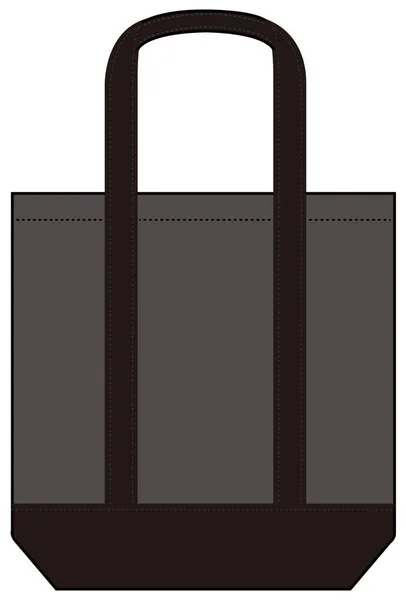 Ecobag Shopping Väska Tygkasse Ton Färger Mall Illustration — Stock vektor