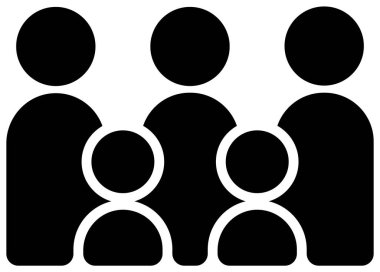 Sosyal uzaklık (coronavirus, covid-19) vektör resimleme