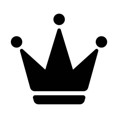 Taç, kral, lider düz vektör illüstrasyonu