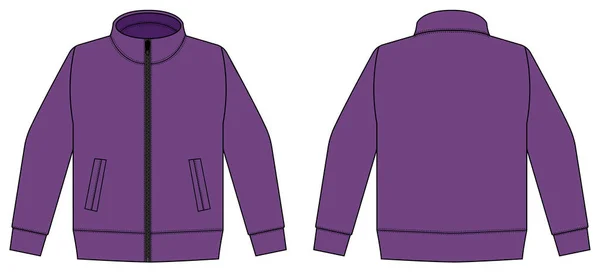 Camisa Jersey Casual Ropa Entrenamiento Deportivo Vector Ilustración Púrpura — Archivo Imágenes Vectoriales