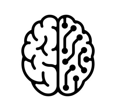 Yapay zeka (yapay zeka) vektör çizimi