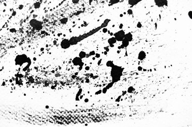 Arka plan siyaha boyanır. Mürekkep ve suluboya sanatından yaratıcı soyut sanat.