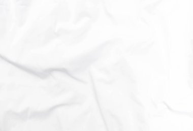 Soyut beyaz kumaş dokusu arkaplanı. Dalgalı beyaz kumaş.