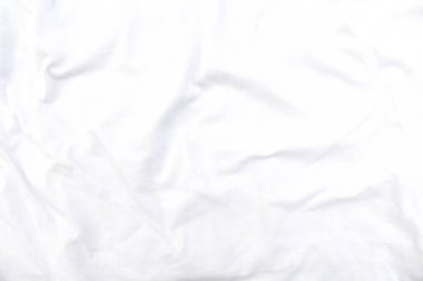 Soyut beyaz kumaş dokusu arkaplanı. Dalgalı beyaz kumaş.