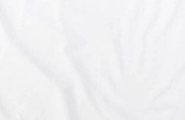 Soyut beyaz kumaş dokusu arkaplanı. Dalgalı beyaz kumaş.