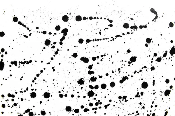 Φόντο Πιτσιλίζει Μαύρο Στο Χαρτί Δημιουργική Αφηρημένη Τέχνη Από Μελάνι — Φωτογραφία Αρχείου