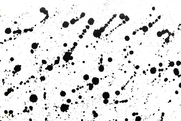Φόντο Πιτσιλίζει Μαύρο Στο Χαρτί Δημιουργική Αφηρημένη Τέχνη Από Μελάνι — Φωτογραφία Αρχείου