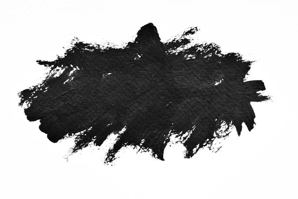 背景涂黑在纸上 用墨水和水色创作抽象艺术 — 图库照片