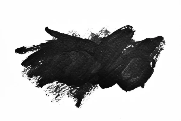 Fondo Salpicado Negro Sobre Papel Arte Abstracto Creativo Tinta Acuarela — Foto de Stock