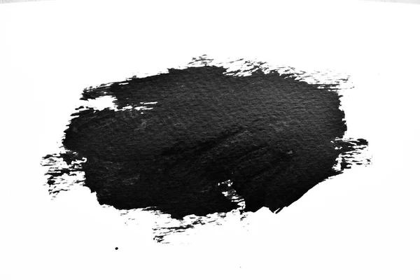 背景は紙の上に黒いスプラッシュ 水墨画抽象画 — ストック写真