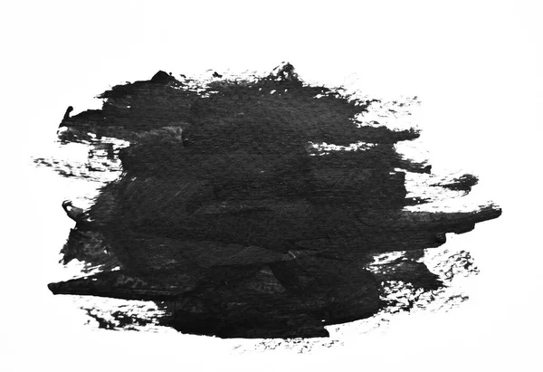 背景は紙の上に黒いスプラッシュ 水墨画抽象画 — ストック写真