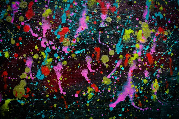 Sztuka Abstrakcyjna Kolorowe Obrazy Olejne Płótnie Sztuka Współczesna — Zdjęcie stockowe