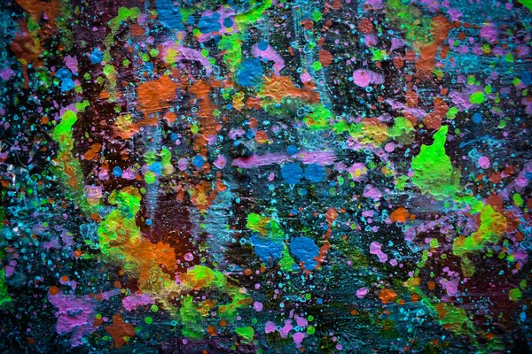 Soyut sanat, tuval üzerindeki renkli yağlı tablolar güzel, modern sanat eserleridir..