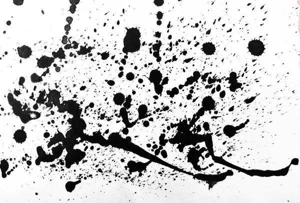 Arka Plan Siyaha Boyanır Mürekkep Suluboya Sanatından Yaratıcı Soyut Sanat — Stok fotoğraf
