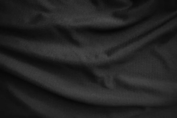 Background Texture Black Cloth Abstract Dark Wavy Soft Fabric Wrinkled — Stock Photo, Image