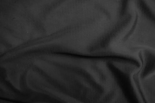 Background Texture Black Cloth Abstract Dark Wavy Soft Fabric Wrinkled — Stock Photo, Image