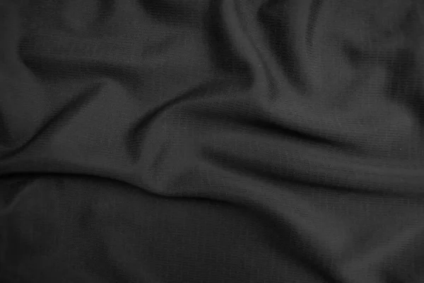 Σύνθεση Φόντου Μαύρο Ύφασμα Αφηρημένο Σκούρο Κυματιστό Μαλακό Ύφασμα Είναι — Φωτογραφία Αρχείου