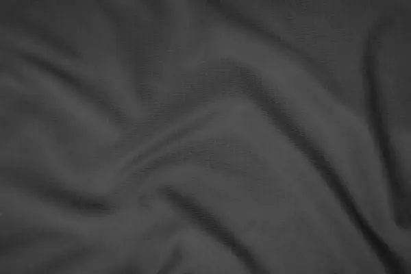 Background Texture Black Cloth Abstract Dark Wavy Soft Fabric Wrinkled — Stock Photo, Image