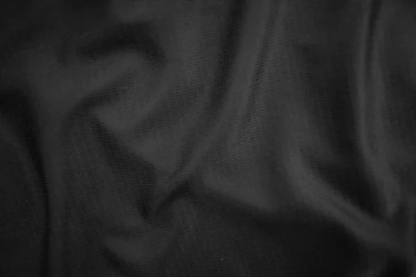Σύνθεση Φόντου Μαύρο Ύφασμα Αφηρημένο Σκούρο Κυματιστό Μαλακό Ύφασμα Είναι — Φωτογραφία Αρχείου