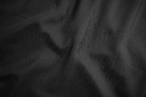 Background Texture Black Cloth Abstract Dark Wavy Soft Fabric Wrinkled — Stock Photo, Image