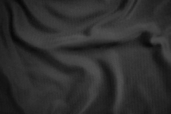 Textura Fondo Paño Negro Abstracto Oscuro Ondulado Suave Tela Está —  Fotos de Stock