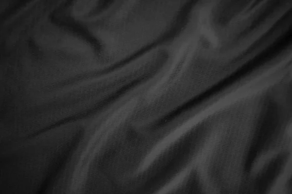 Background Texture Black Cloth Abstract Dark Wavy Soft Fabric Wrinkled — Stock Photo, Image