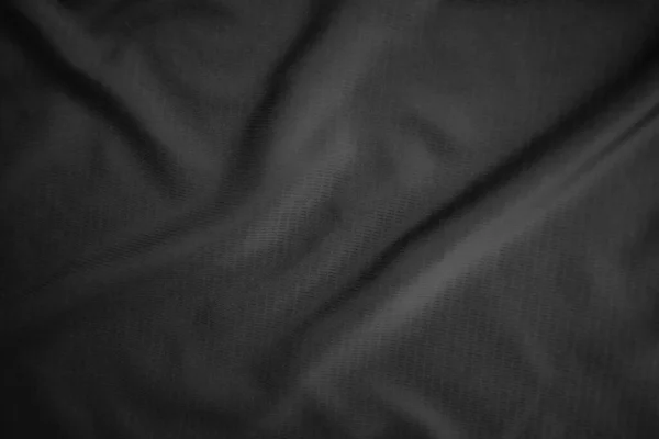 Background Texture Black Cloth Abstract Dark Wavy Soft Fabric Wrinkled — Stock Photo, Image