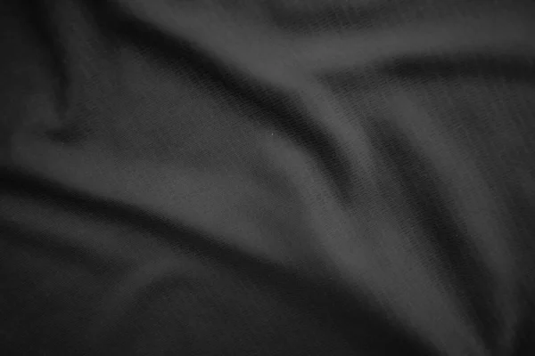 Background Texture Black Cloth Abstract Dark Wavy Soft Fabric Wrinkled — Stock Photo, Image