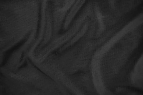 Textura Fondo Paño Negro Abstracto Oscuro Ondulado Suave Tela Está — Foto de Stock