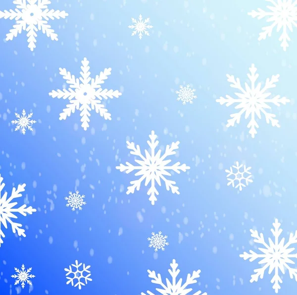 クリスマスホワイトの雪の背景 — ストックベクタ