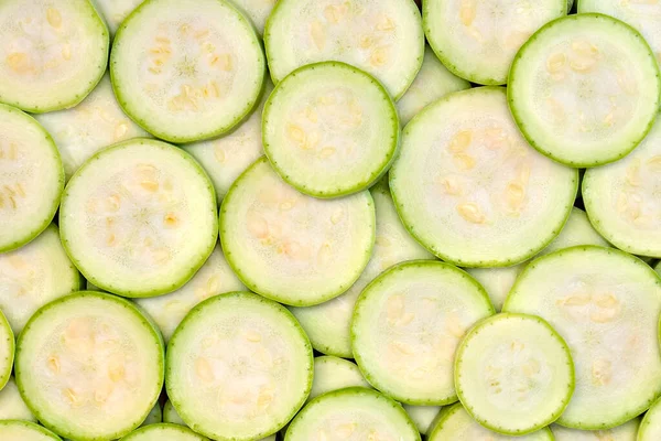 Scheiben Reife Früchte Von Zucchini Textur Hintergrund — Stockfoto