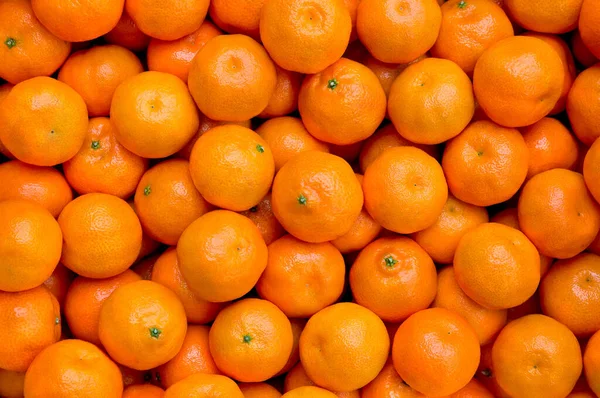 Mandarina Fresca Laranjas Textura Frutas Fundo Laranja — Fotografia de Stock