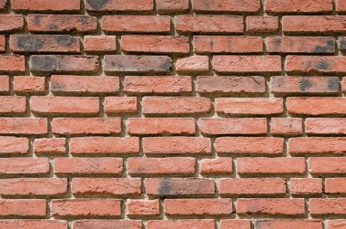 Yeni kırmızı tuğla duvar dokusu