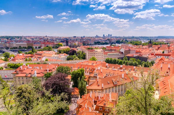 Hermosa Vista Desde Castillo Praga — Foto de Stock